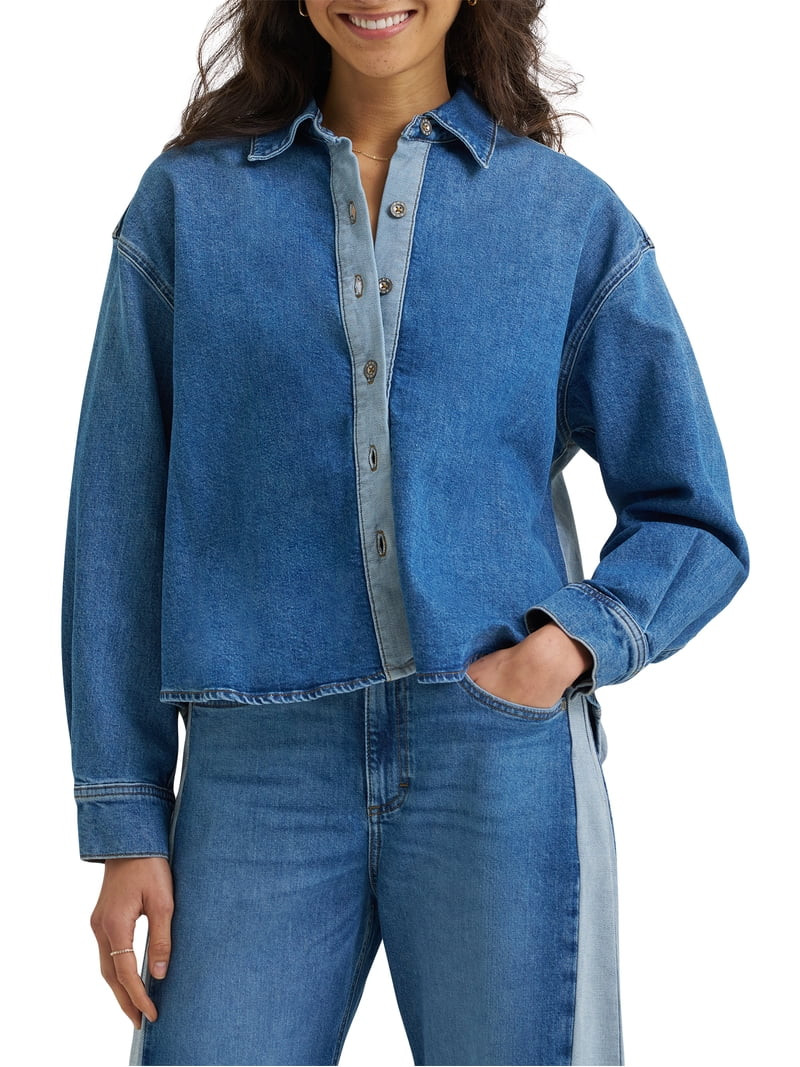 Lee\u00ae Women's Oversized High/Low Drapey Top | Walmart (US)