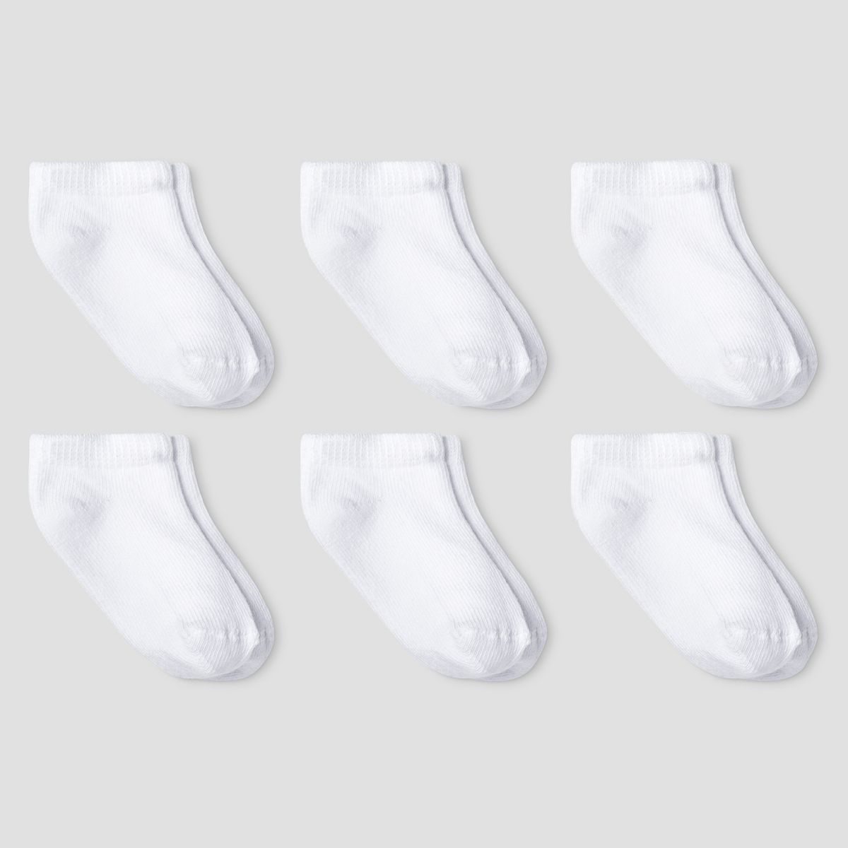 Baby Athletic 6pk Low Cut Socks - Cat & Jack™ White | Target