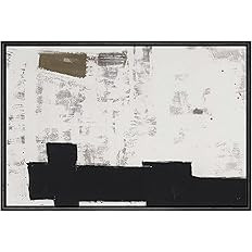 SIGNWIN Framed Canvas Print Wall Art Grunge Industrial Paint Strokes Abstract Shapes Illustration... | Amazon (US)