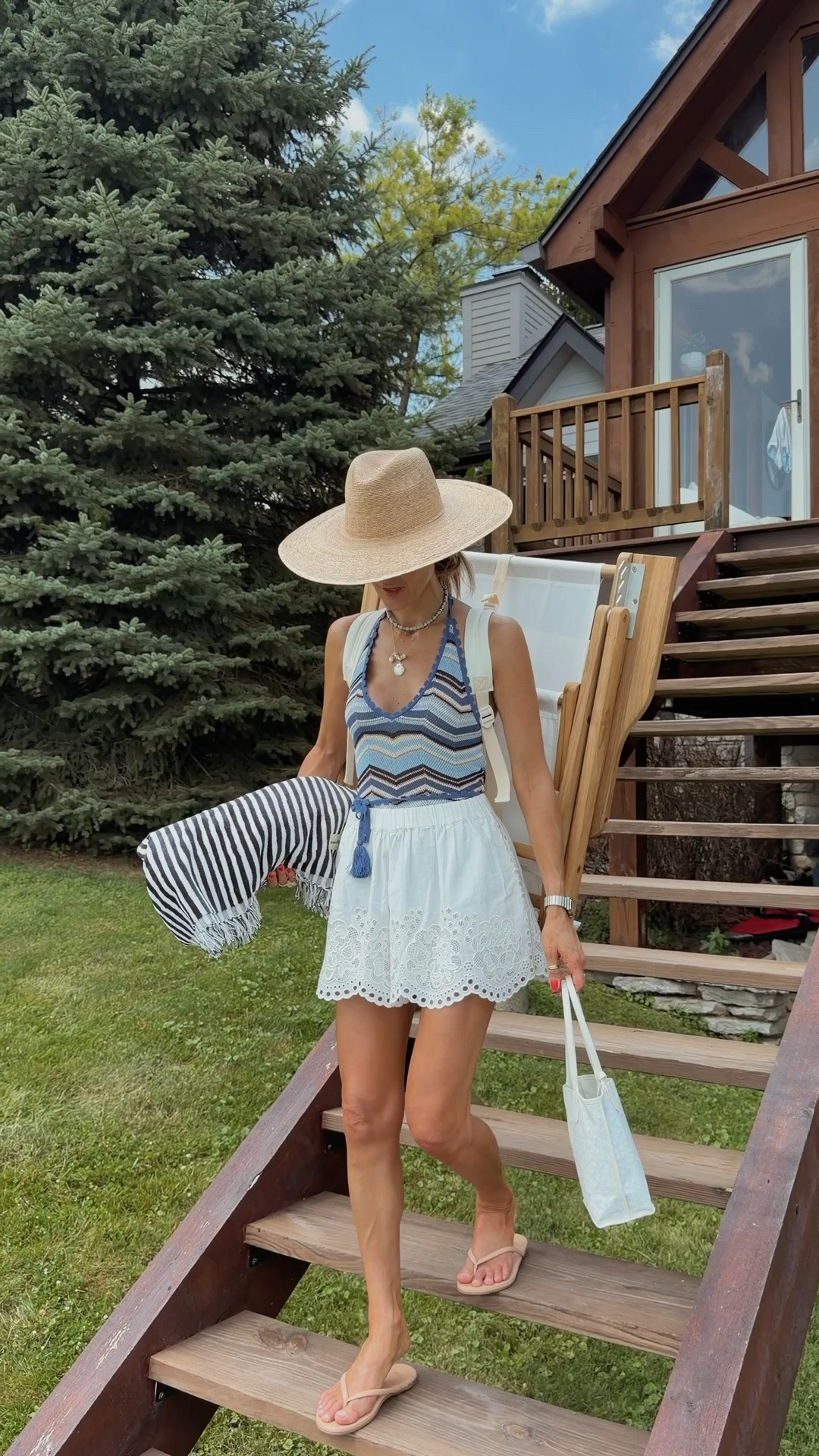 Holiday vibes! Loving the beach chair backpack style and thick towels! Obsessed with this iconic knot designer inspired suit!! Actually comfortable and great coverage. Size small
Shorts xs but linking lots of options!

#LTKootd #LTKgrwm #LTKSeasonal