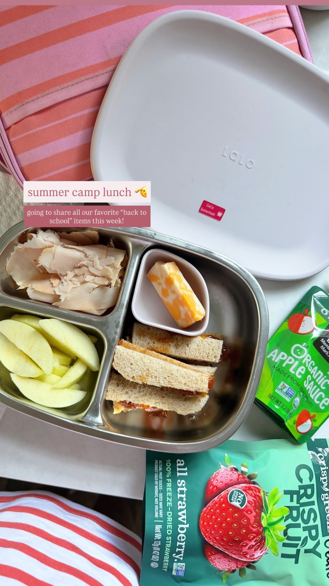 summer camp lunch 🫡 going to share all our favorite “back to school” items this week!