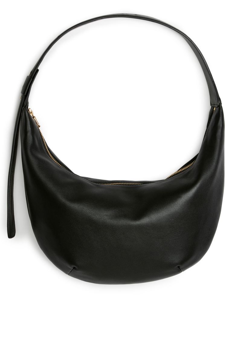 Mid Size Curved Shoulder Bag - Black - Ladies | H&M GB | H&M (UK, MY, IN, SG, PH, TW, HK)