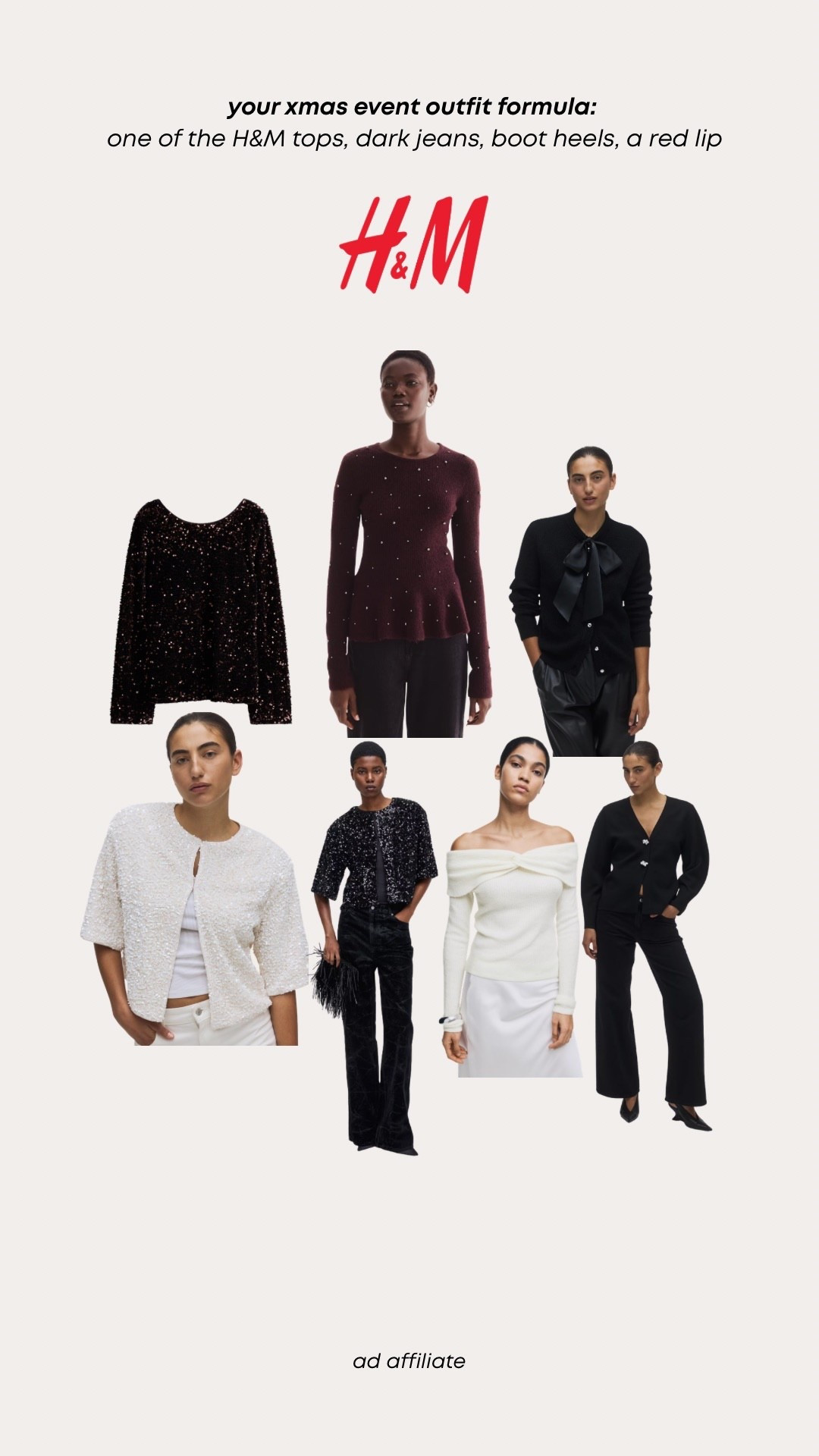 Christmas party outfit formula idea 💡 H&M nice tops and trousers 🌟 

#LTKwinter #LTKpartywear #LTKfestive