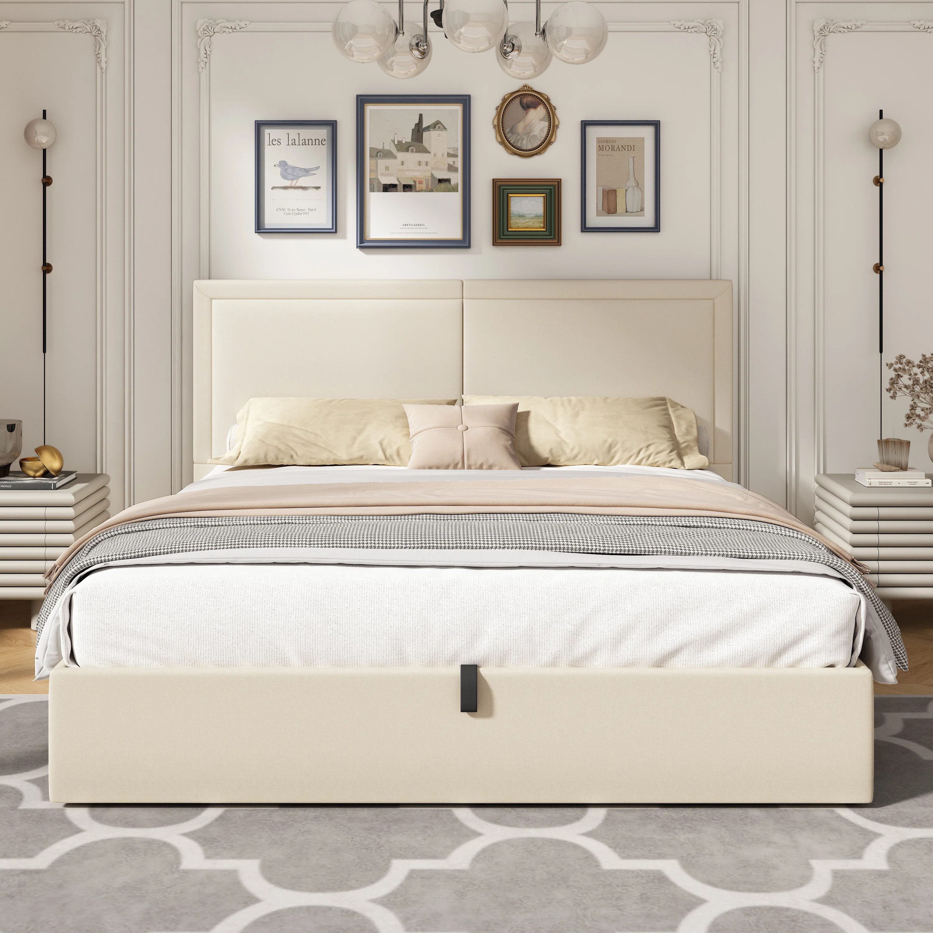 Yamada Hydraulic  Lift Up Upholstered  Storage Bed | Wayfair North America