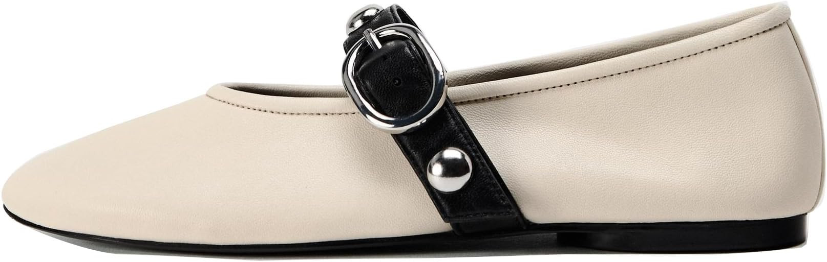 Women's Leopard Print Mary Jane Flats Square Toe Suede Ballet Flats for Women Buckle Strap Comfor... | Amazon (US)