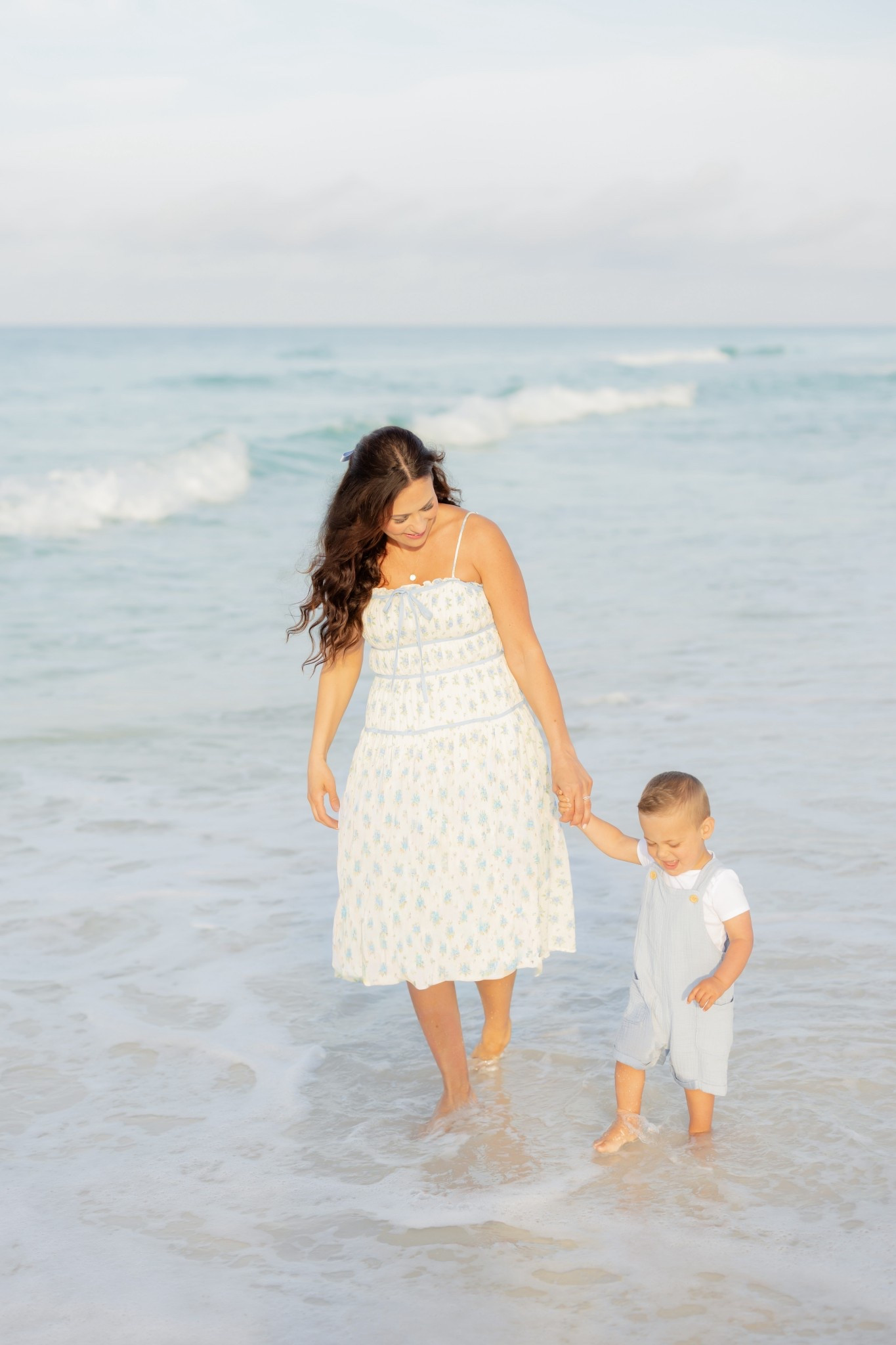 Beach outfits. Beach dress. Beach photo outfits. Family photo outfits. Mommy and me outfits. Coordinating outfits. Mother and son outfit. Toddler boy outfit. Toddler overalls. Women’s dress. 

#LTKFamily #LTKKids #LTKStyleTip