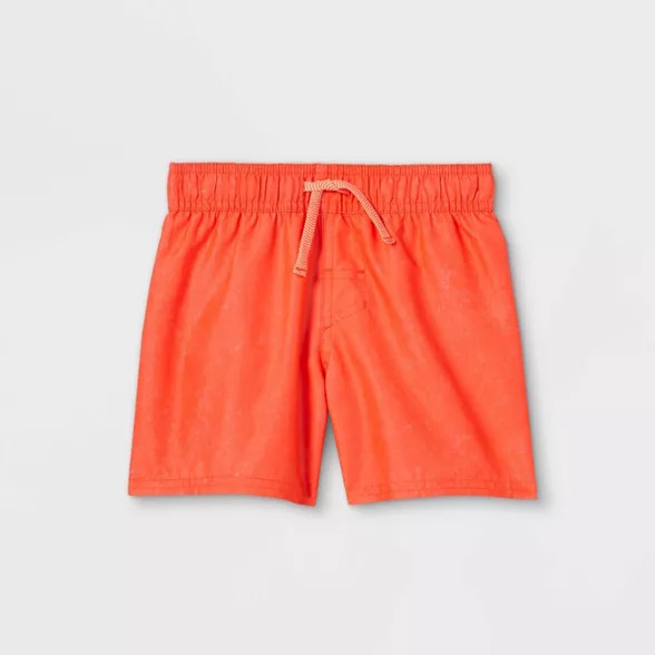 Toddler Boys' Swim Shorts - Cat & Jack™ Orange | Target