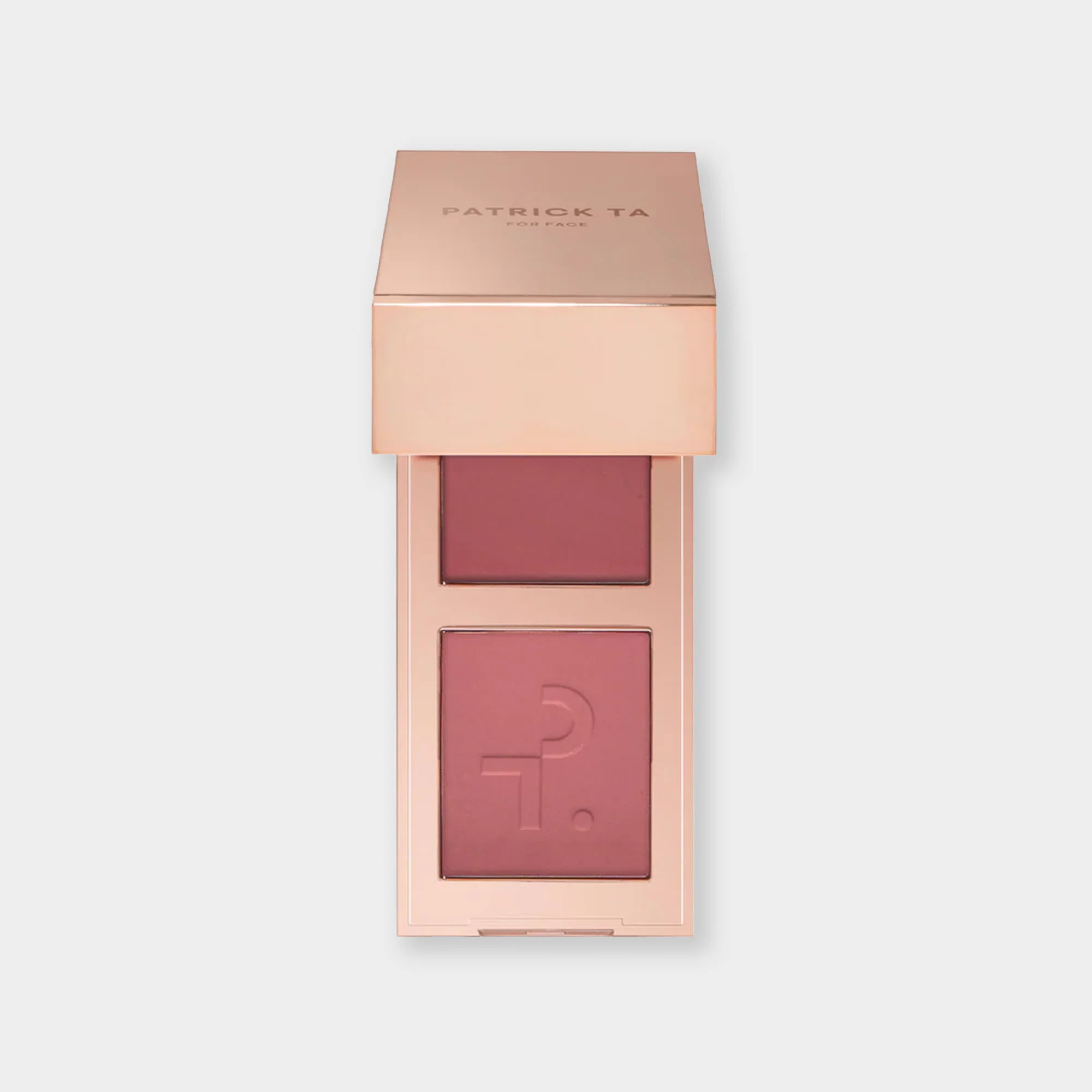 Mini Major Headlines Double-Take Crème & Powder Blush Duo She Goes to the Gym (Cool Mauve Rose) | Patrick Ta Beauty