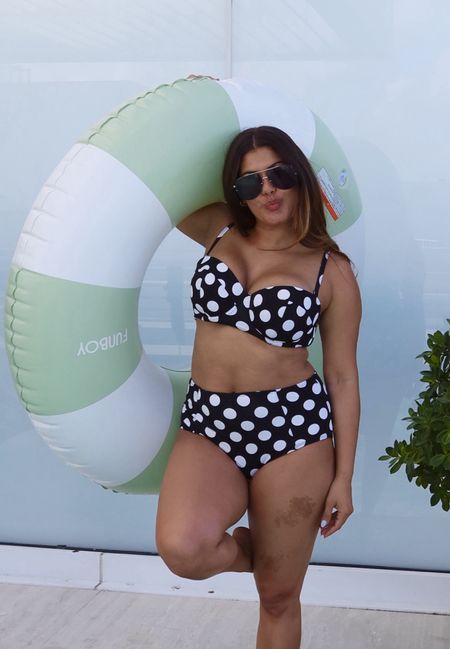 This was the high waisted swimwear that I wear 3 months after having my baby! Is super comfy. It’s available in plus size too!  Pool floats 

Vacation outfit, spring intimate, Resort wear, Mom friendly swimwear, Postpartum swim, family friendly swim, vacation, beach, slim swimsuit 

#LTKmidsize #LTKswim #LTKplussize