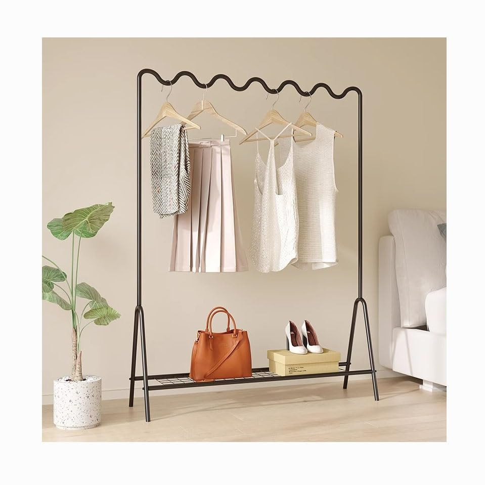 TAYGUM Clothes Rack, Black Metal Coat Rack, Modern Free-standing Rack for Clothes, Coats, Shirts,... | Amazon (US)