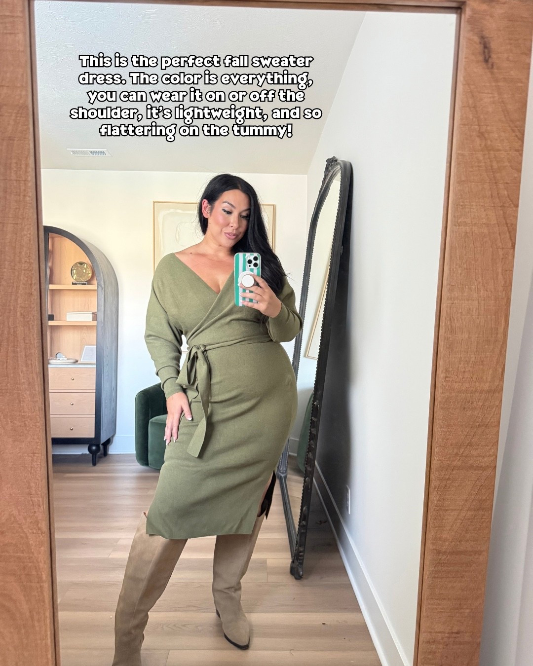 Affordable and soft belly friendly sweater dress that’s perfect for fall! 

affordable fashion, midsize fashion, ootd, fall outfit inspo

#LTKootd #LTKSeasonal #LTKMidsize