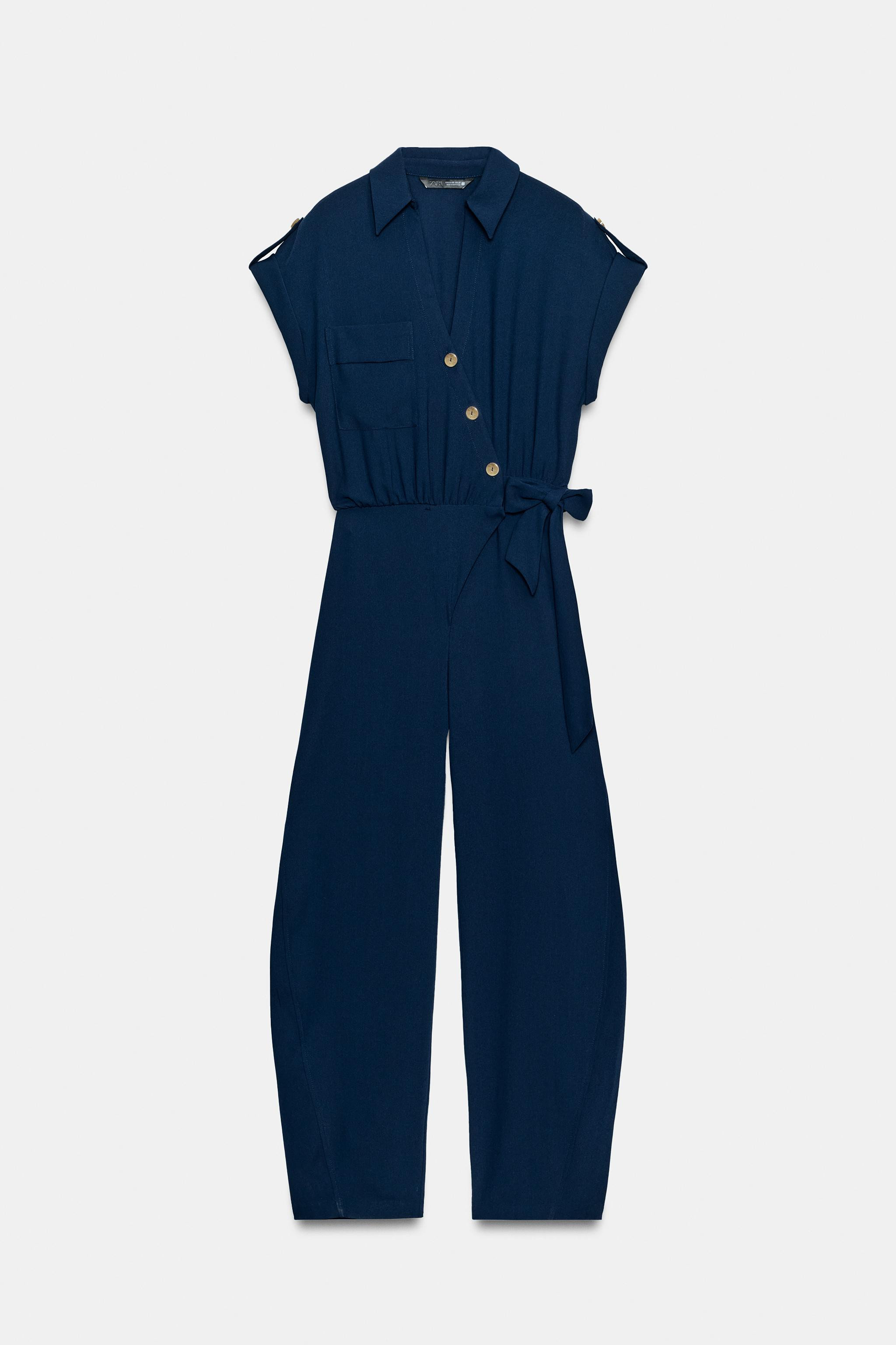 LONG JUMPSUIT WITH BELT | Zara UK