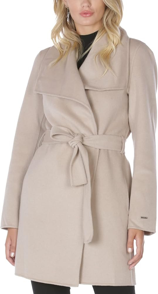 TAHARI Women's Wool Wrap Coat with Tie Belt | Amazon (US)