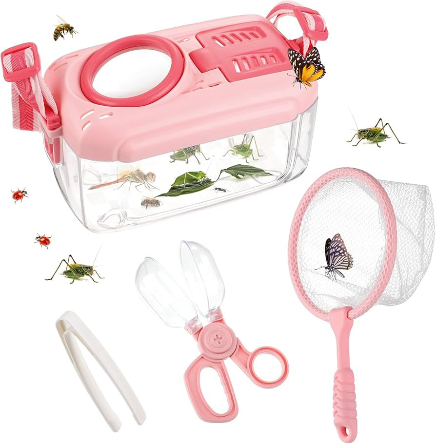 Biubee Bug Catcher for Kids - Sturdy Kid Bug Catching Kit Gifts with Butterfly Net Collector Inse... | Amazon (US)