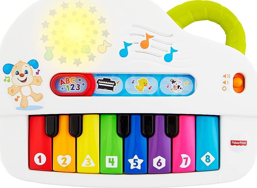 Fisher-Price Laugh & Learn Baby Toy Silly Sounds Light-Up Piano with Learning Content & Music for... | Amazon (US)