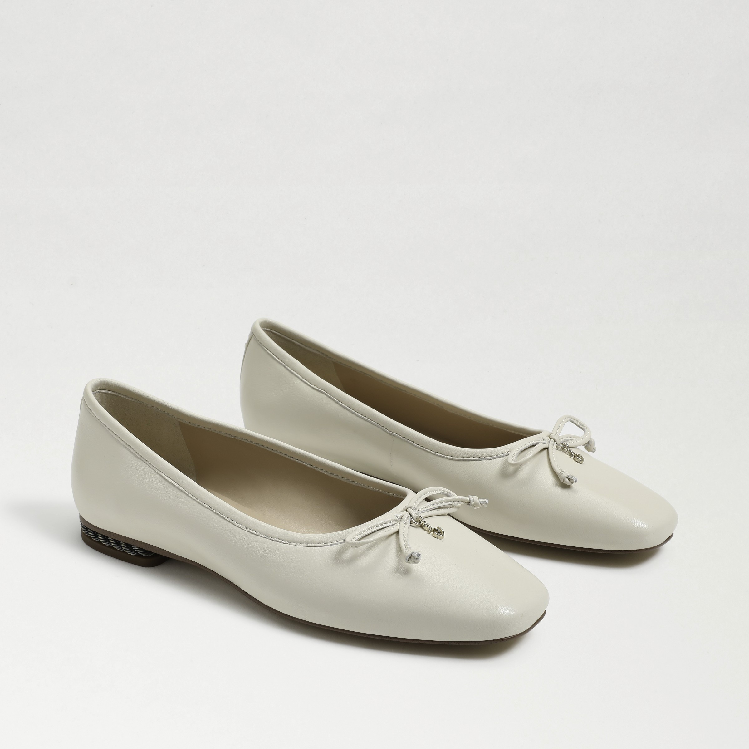 Sam Edelman Marisol Flat Modern Ivory Leather 11.0 | Sam Edelman