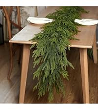 Real Touch Christmas Norfolk Pine Garland - 9ft Artificial Christmas Garland Fake Pine Needles Fa... | Amazon (US)