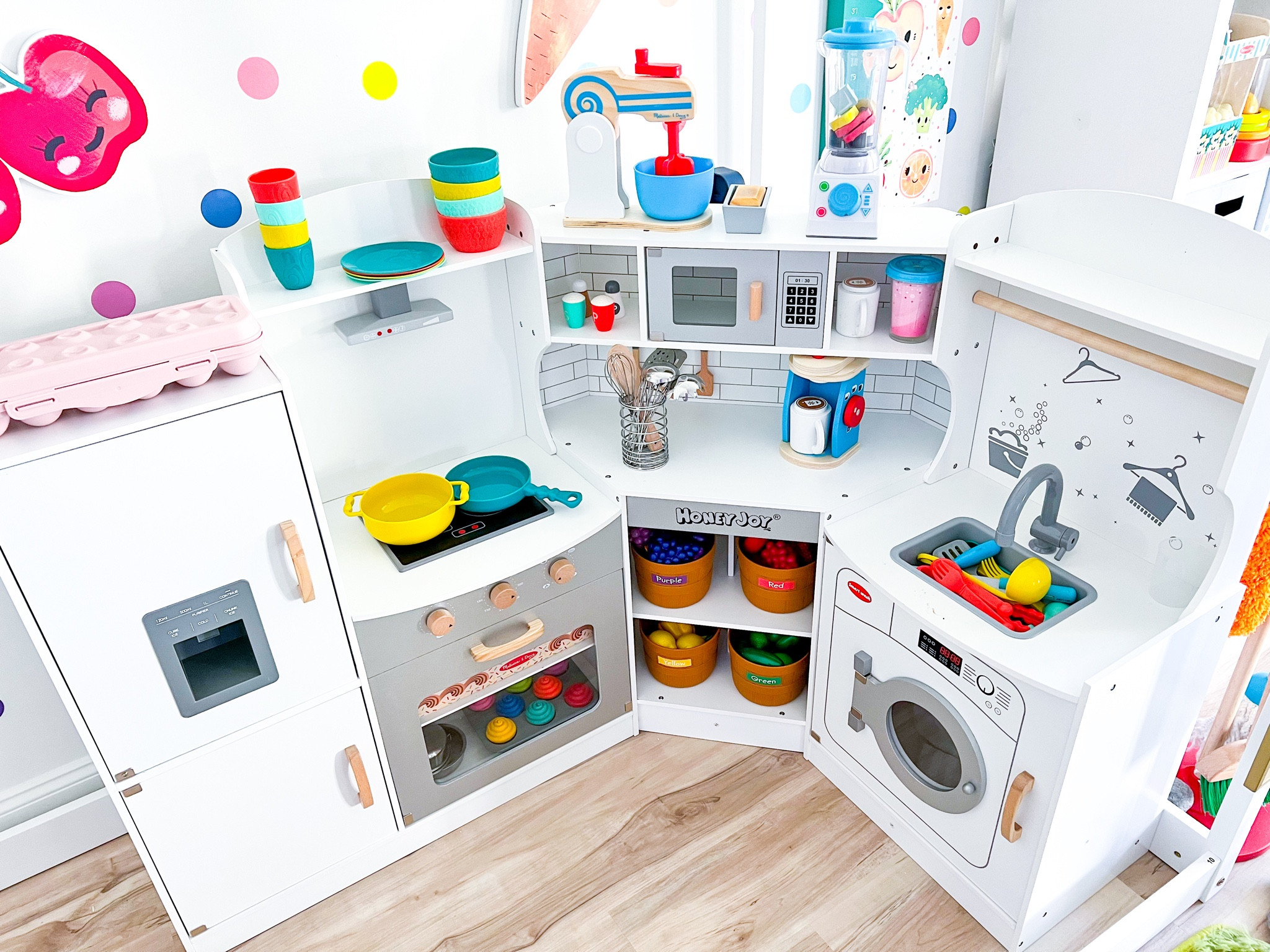 Toddler and kids pretend play: kids toy kitchen and toy laundry, extra large toy kitchen! #LTKkids #LTKtoys #LTKhome