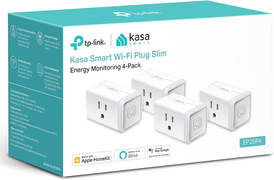 Kasa Smart Plug Mini 15A, Apple HomeKit Supported, Smart Outlet Works with Siri, Alexa & Google H... | Amazon (US)