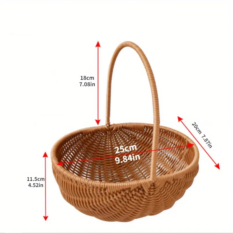 1pc Rustic Handwoven Imitation Vine Flower Basket - Perfect for Flower Arrangement, Storage, and ... | Temu Affiliate Program