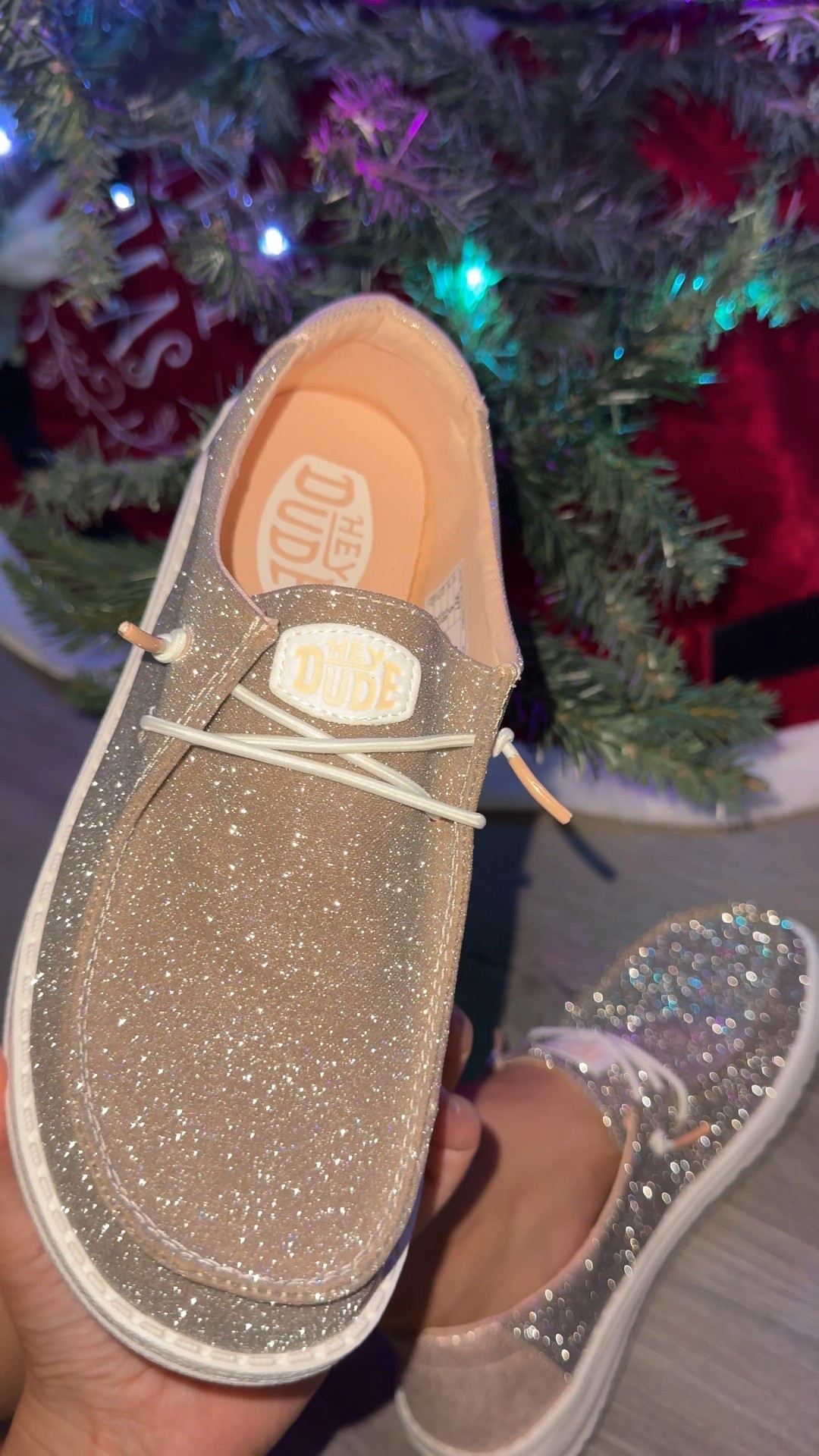 Metallic sparkle Hey Dude loafer shoes 50% off! #heydude #loafer #shoes #sneakers 

#LTKSaleAlert #LTKGiftGuide #LTKCyberWeek