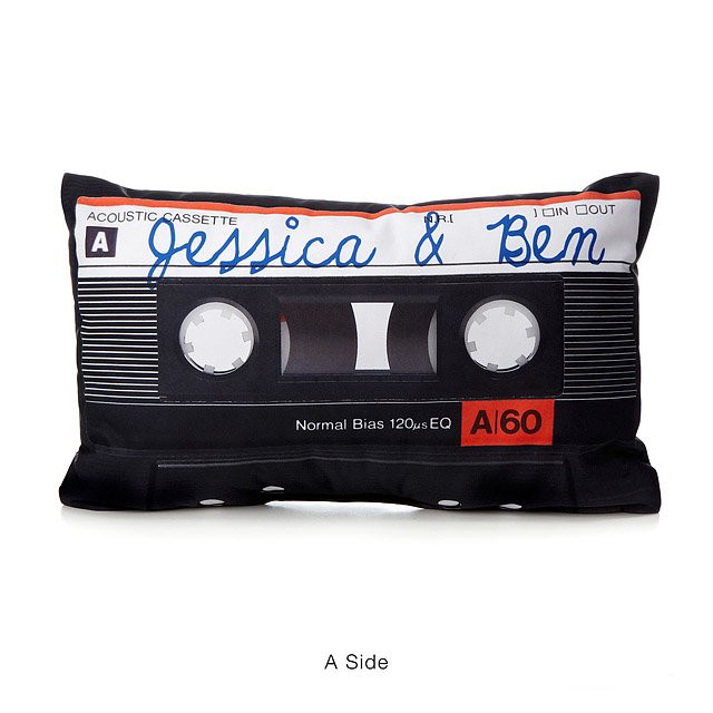 Personalized Mixtape Pillow | UncommonGoods