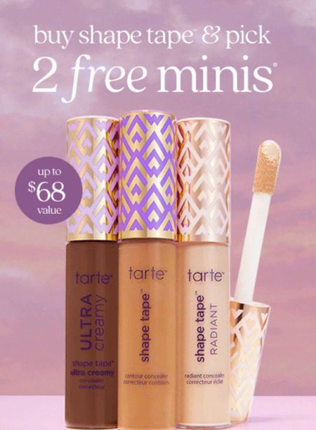 Tarte Tape Shape gift sale 
I like light neutral 
Favorite concealer 

#LTKfindsunder50 #LTKsalealert #LTKbeauty