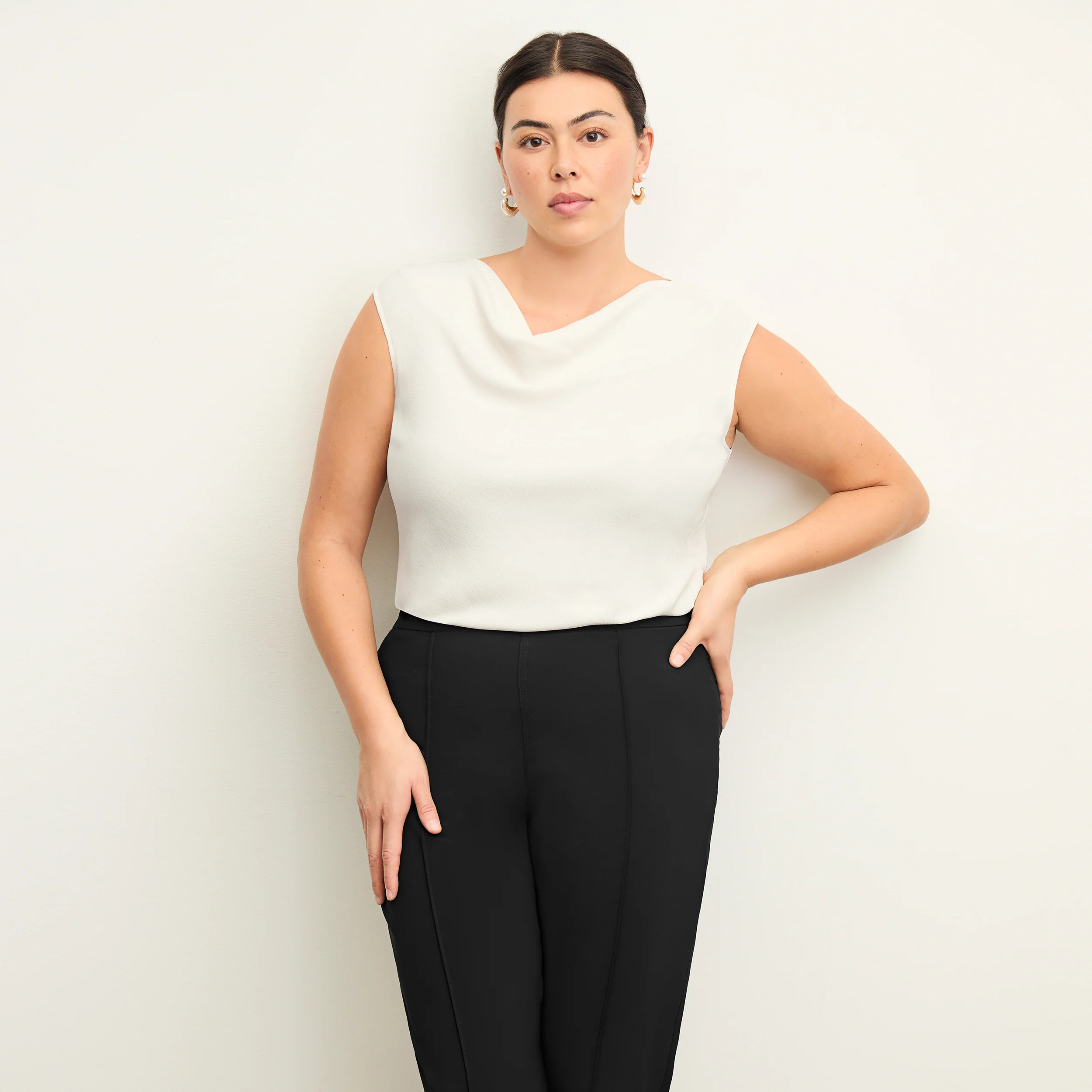 Nora Top - Eco Soft Wave :: Ivory | MM LaFleur
