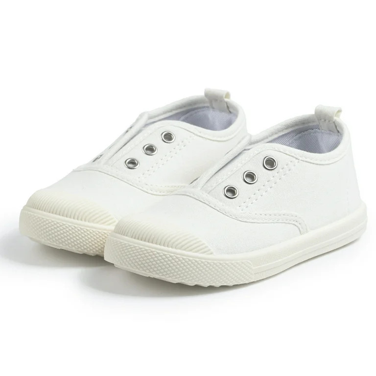 Bonario Toddler Boys Girls Sneakers Canvas Slip-On Shoes Casual Lightweight Running Shoes for Lit... | Walmart (US)