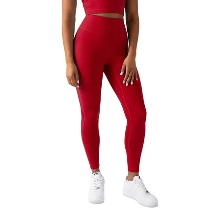 YITTY Active Women's UltraLuxe High-Waist Legging, Athleisure, 4-Way-Stretch, Heated Red, M, Short | Walmart (US)