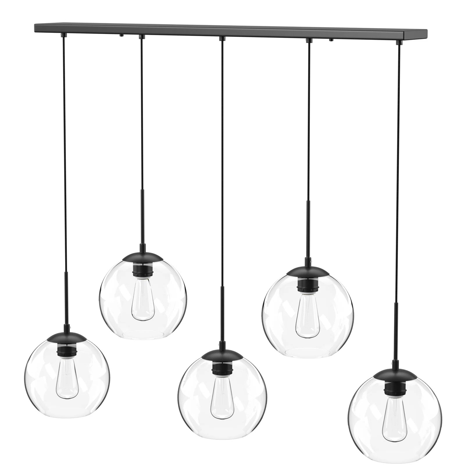 Snead 5 - Light Cluster Globe Pendant with Glass Accents | Wayfair North America