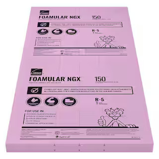 FOAMULAR NGX F-150 1 in. x 4 ft. x 8 ft. SSE R-5 XPS Rigid Foam Board Insulation | The Home Depot
