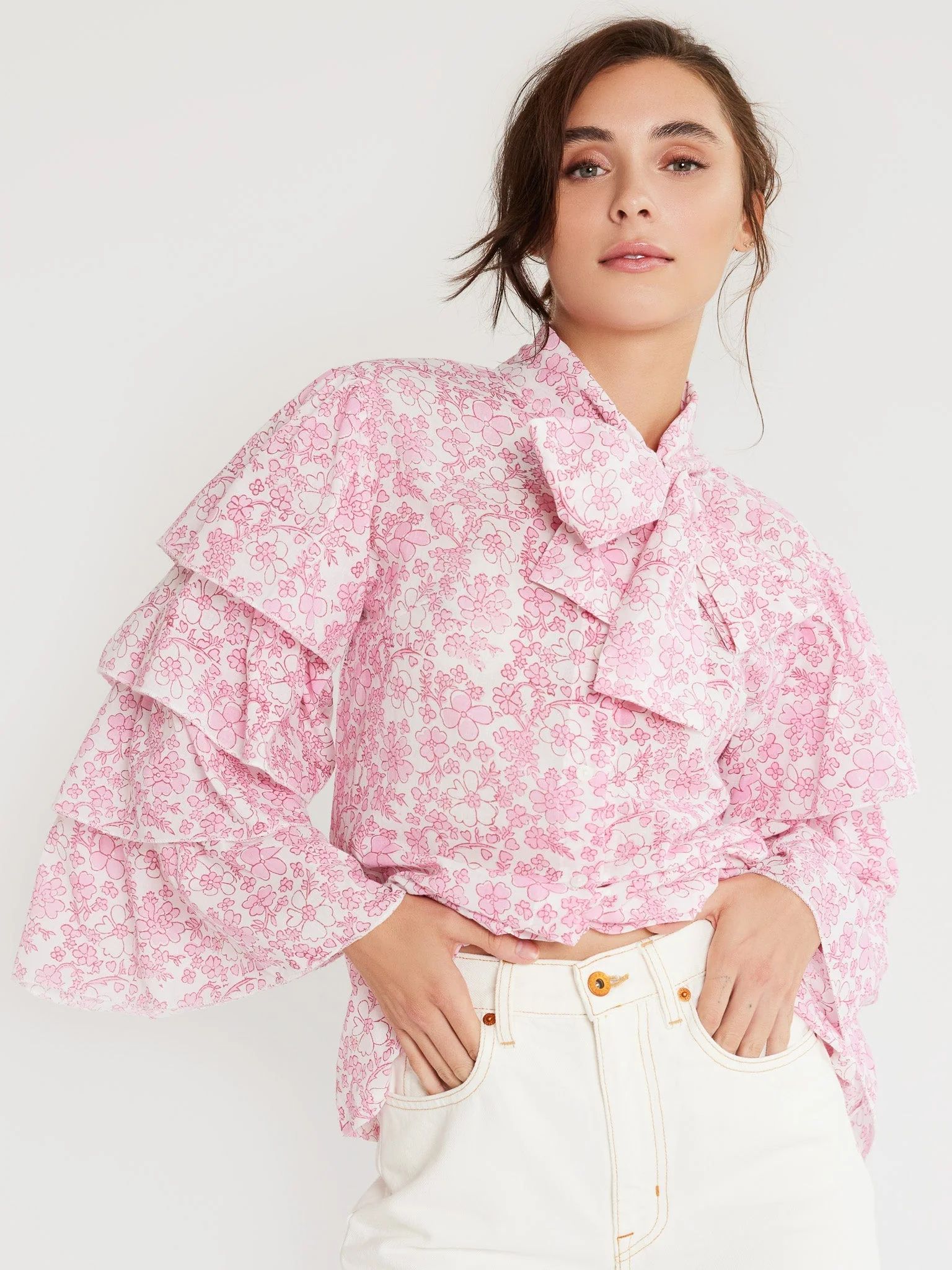 Shop Mille - Fifi Top in Jaipur Floral | Mille