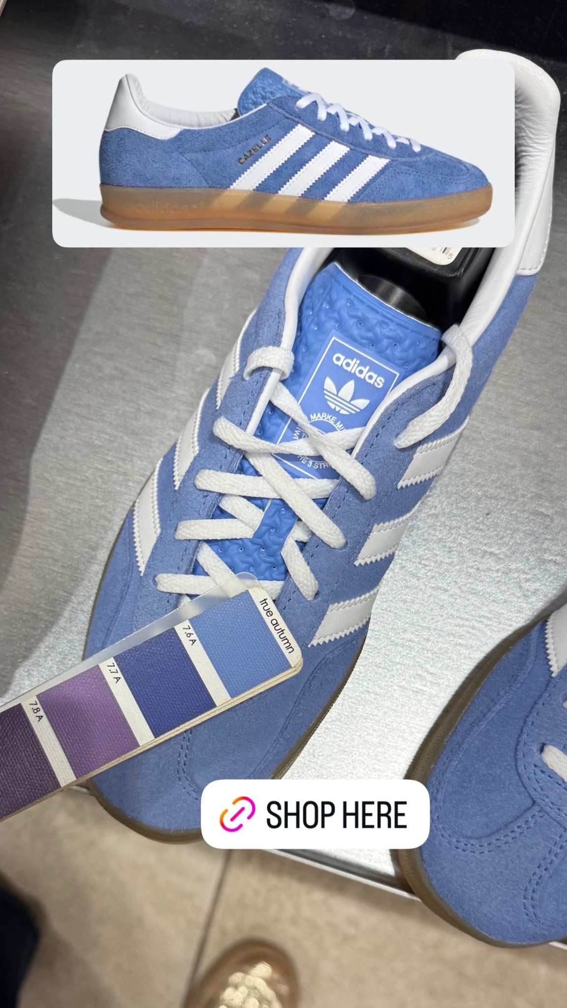 Heliotrope, autumn blue, sneakers, gazelle, true autumn, HOC autumn, color analysis, retro sneaker, mom style, autumn style, outfit ideas

#LTKMidsize #LTKOver40 #LTKmomlife