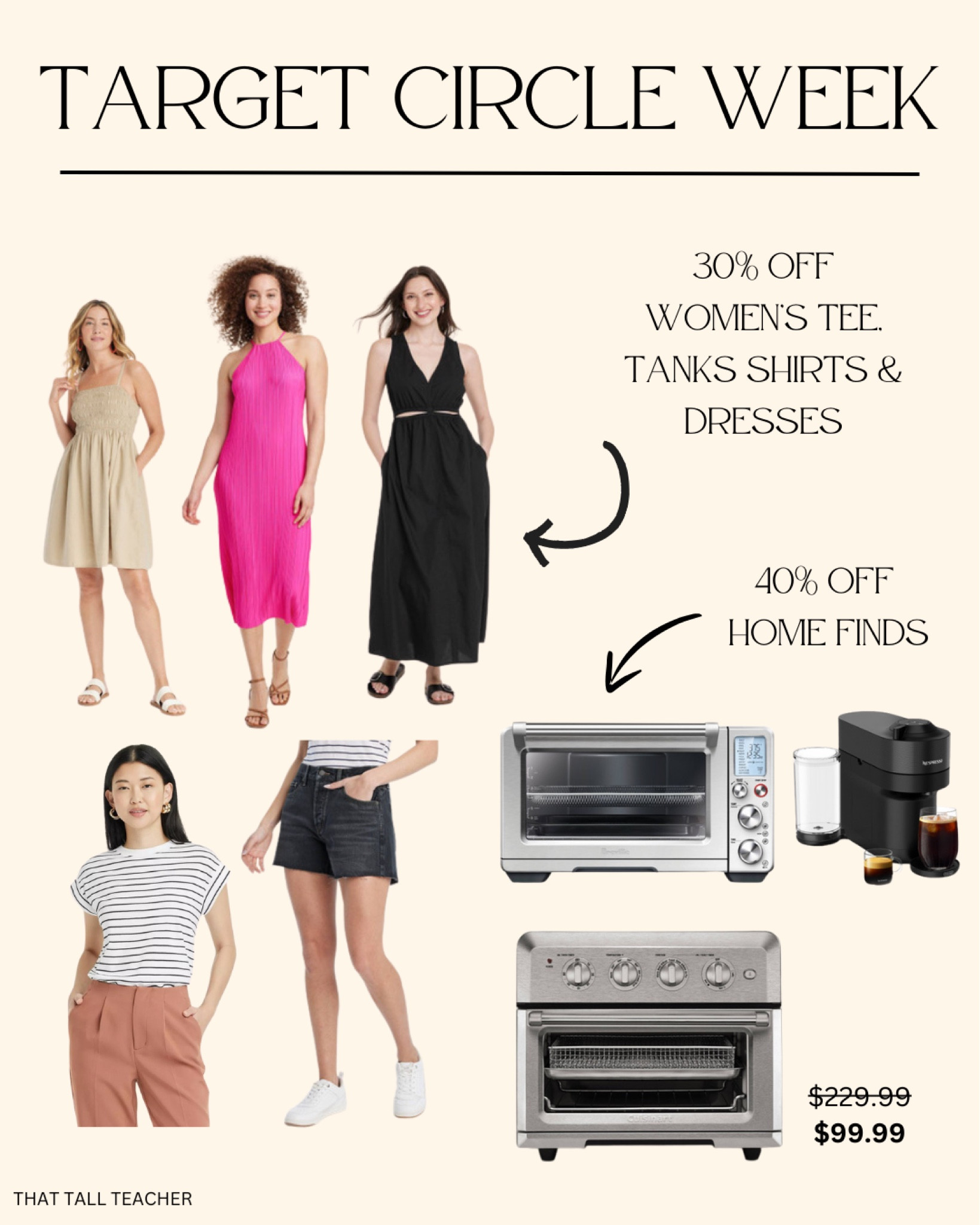 Target Circle Week finds 🎯 Shop 30% off women’s and 40% off home finds! 

My favorite toaster oven/air fryer is over $100 off!! 

#LTKSummerSales #LTKSaleAlert #LTKFindsUnder100