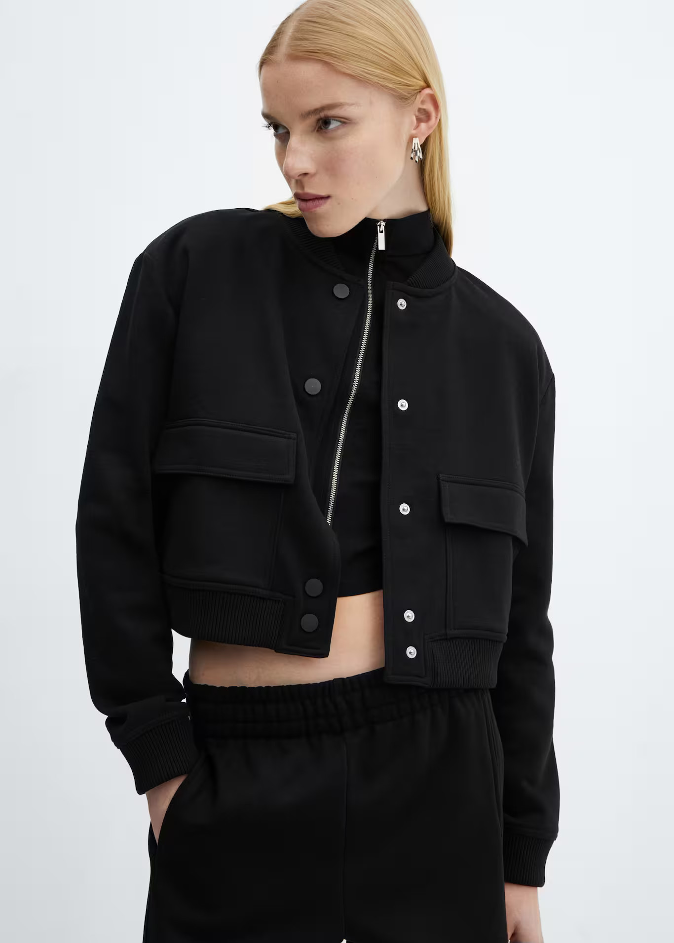 Cotton bomber jacket -  Women | Mango USA | MANGO (US)