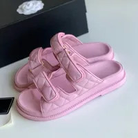 (Preminum) Women Sandals Velcro Tape Fashion Platform Slippers Summer Girls Gingham Beach Slides ... | DHGate