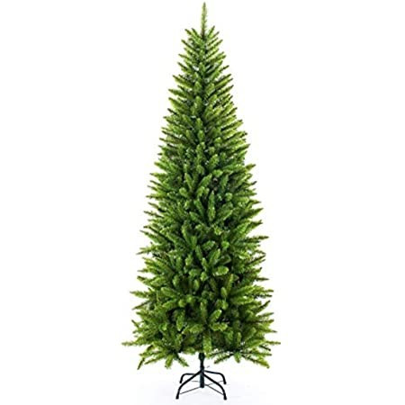 National Tree Company Artificial Slim Christmas Tree, Green, Kingswood Fir, Includes Stand, 7.5 F... | Amazon (US)