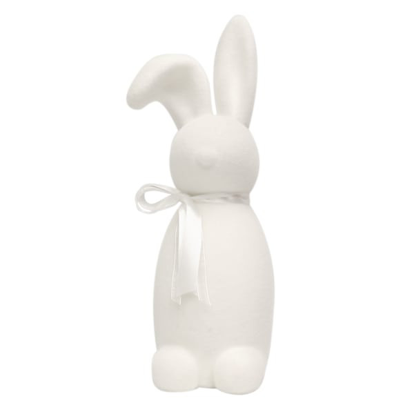 Bunny Brights White Flocked Standing Bunny, 16" | At Home