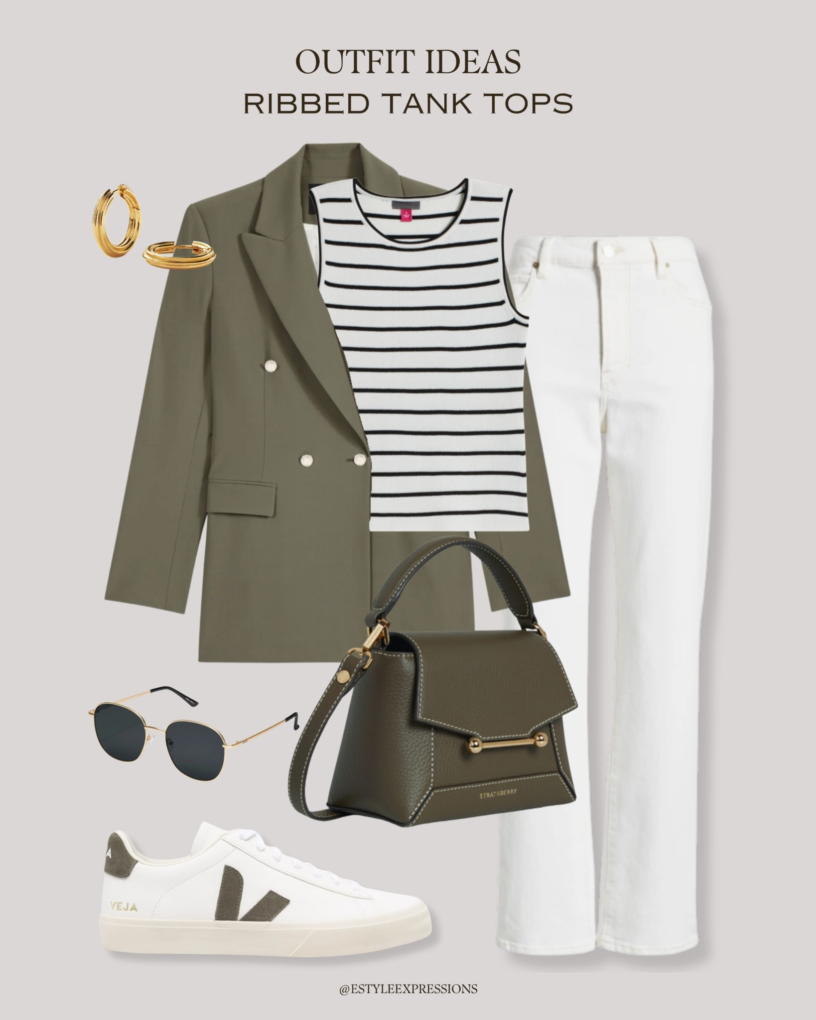 Spring summer outfits with Ribbed Tank Tops! 🌸☀️

#LTKSaleAlert #LTKFindsUnder100 #LTKWorkwear