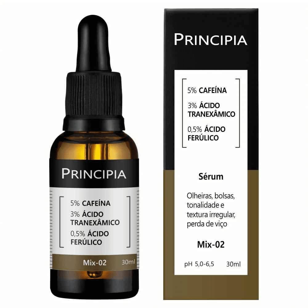 Sérum Principia Mix-02 (5% Cafeína + 3% Tranexâmico + Ferúlico) | Amazon (BR)