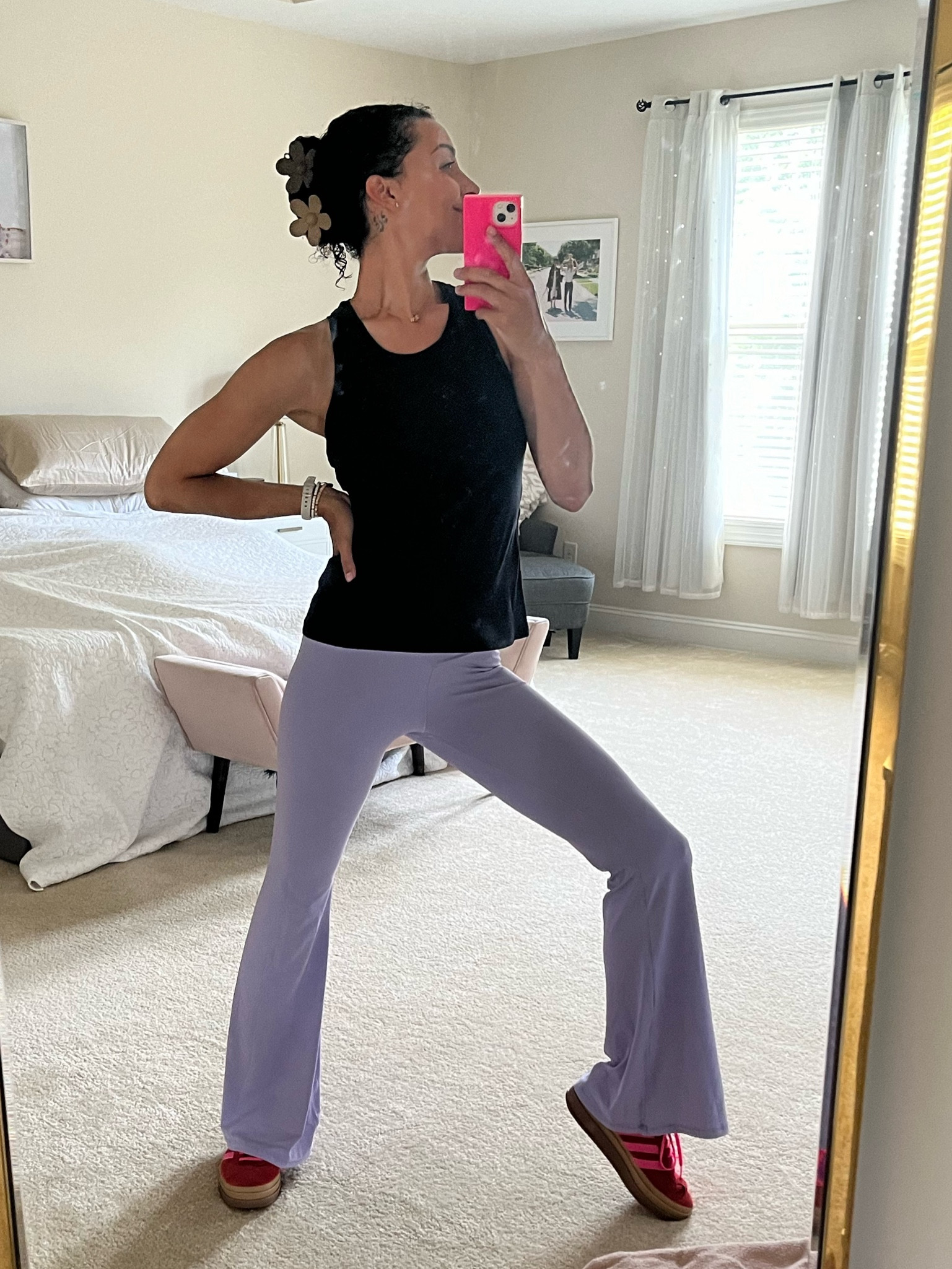 I guess I just can’t quit the Jazz pant…even though I’ve been retired from professionally dancing for an entire decade! 🕺🏽 AGAIN with the crossover waistband love 😍