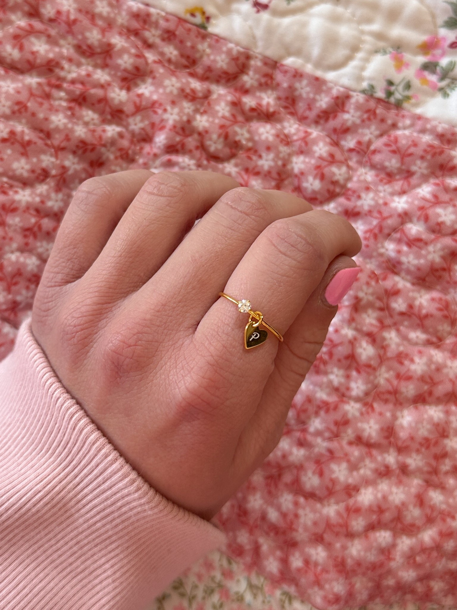 my favorite ring of all time! ☺️💞 P is the initial of my boyfriend and this ring is just so sweet! 

#LTKSaleAlert #LTKStyleTip #LTKFindsUnder50