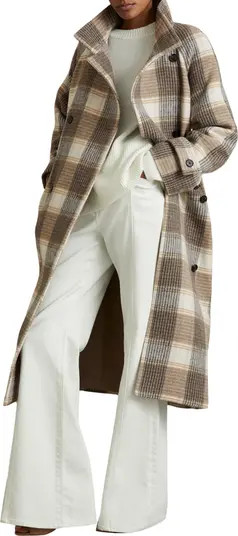 Piper Plaid Wool Blend Coat | Nordstrom