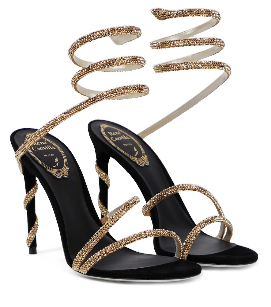 Rene Caovilla Margot embellished suede sandals | Mytheresa (US/CA)