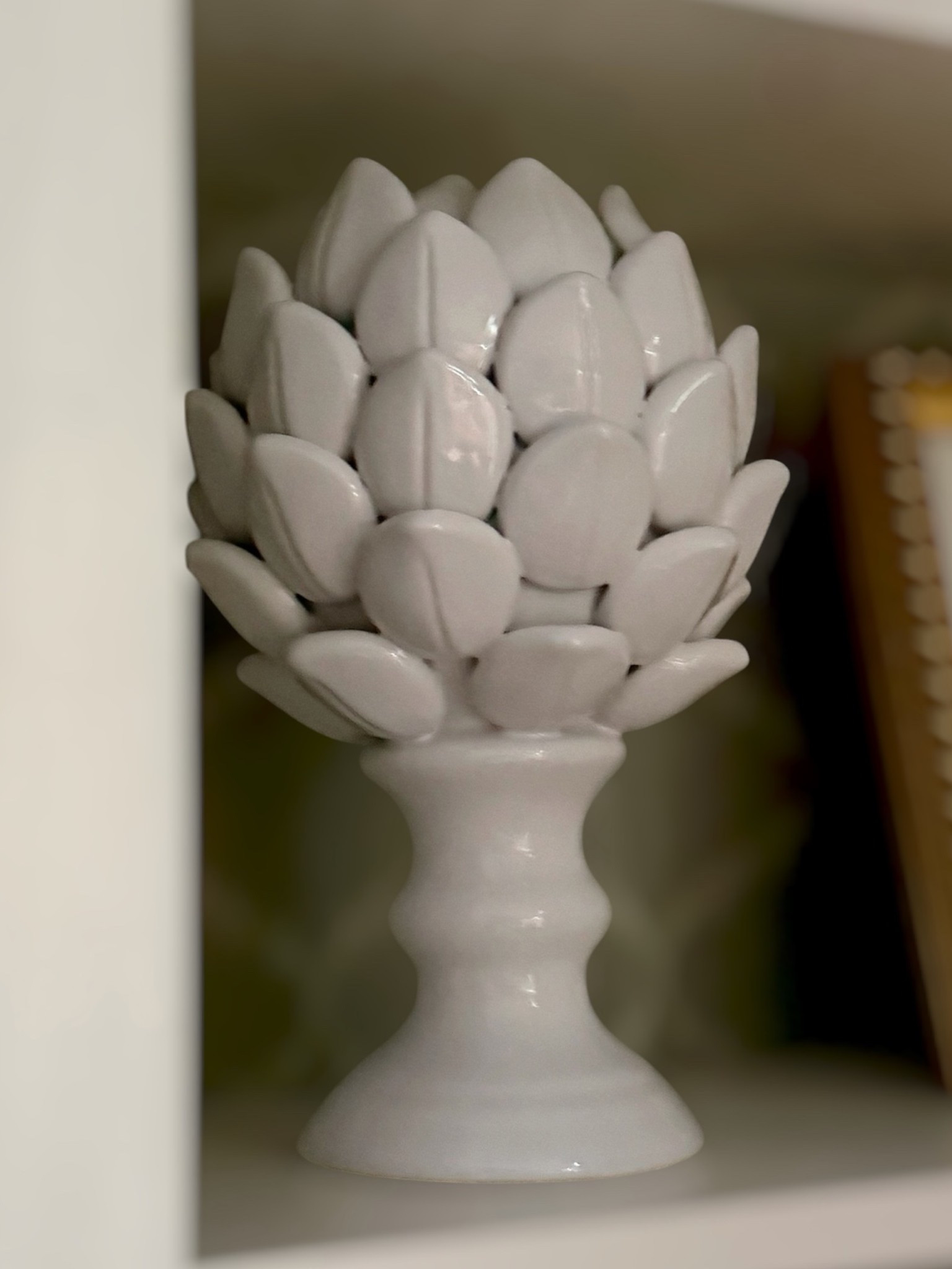 Grandmillennial White Ceramic Artichoke Decor 🤍 Shelf Styling Favorite

A little grandmillennial charm for your shelves 🤍✨ This glossy white ceramic artichoke is such a pretty decorative accent for built-ins, coffee tables, consoles, kitchen counters, or layered into a chinoiserie-inspired shelf moment! The classic white finish makes it easy to style with ginger jars, frames, books, and all your favorite coastal or preppy decor pieces 🏡🐚🤍 I love how timeless and elegant this one looks while still being affordable!

grandmillennial decor, white ceramic decor, shelf styling ideas, chinoiserie decor, coastal grandmother decor, preppy home decor, ginger jar decor, coffee table styling, built in shelf decor, classic home accents, affordable home decor, Wayfair finds, ceramic artichoke decor, blue and white decor inspiration ✨

#LTKfoodie #LTKHome #LTKSaleAlert