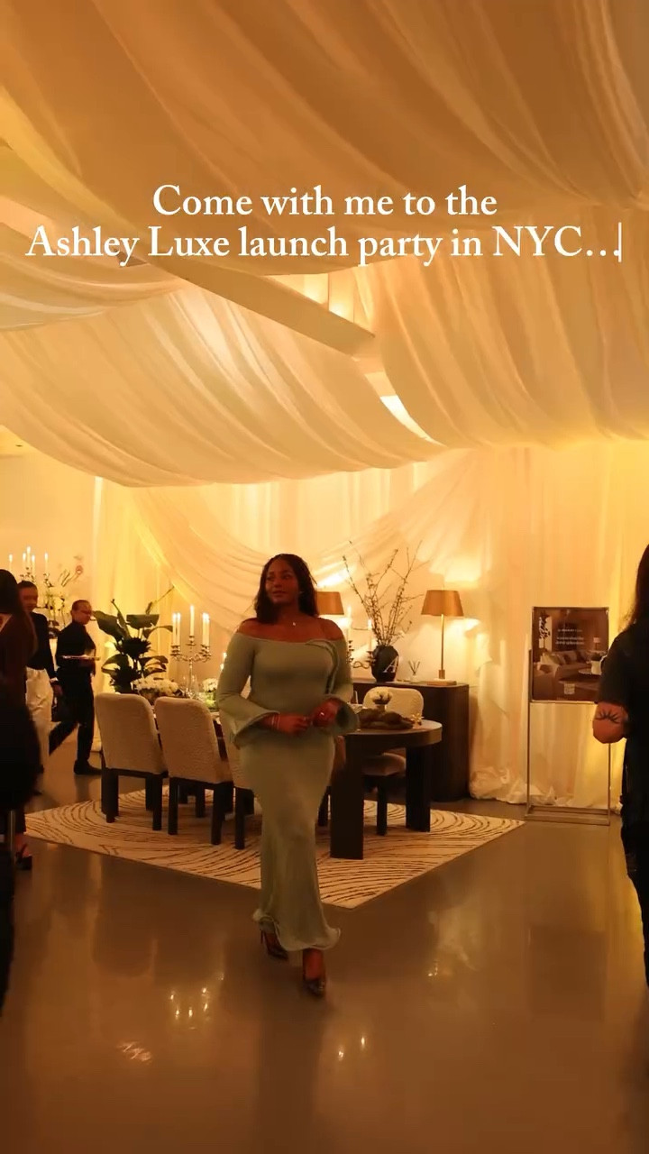 Come with me to the Ashley Luxe launch party in NYC. So many stylish, elevated home decor and furniture finds from the new Ashley furniture collection! Obsessed with these minimal pieces for the home / apartment … For more links to spring outfits 2026, easter dress women, easter outfits women, date night outfits, vacation outfits beach, spring dresses, easter basket ideas, work outfits, country concert outfits, follow me on LTK! ✨

#LTKSeasonal #LTKvlog #LTKHome