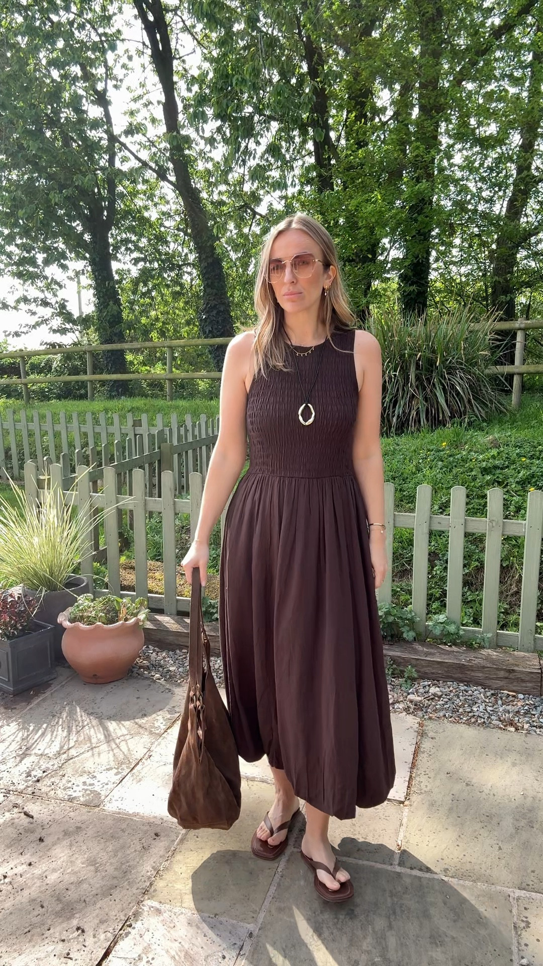 This beautiful smocked detail sundress is simple & chic 
It’s a linen blend and comes in 3 shades. 
Under £40 too. 

Check both the river and asos links for stock . 

Also if you can get your hands on these sell out leather flip flops they are a lovely version and comfortable! 
Wear with anything! True to size 

Sundress
Spring dress
Linen dress 
Holiday wardrobe 


#LTKuk #LTKsummer #LTKdresses