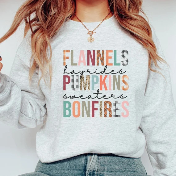 Funny Fall Sweatshirts Fall Sweatshirts Cute Fall Shirt - Etsy | Etsy (US)