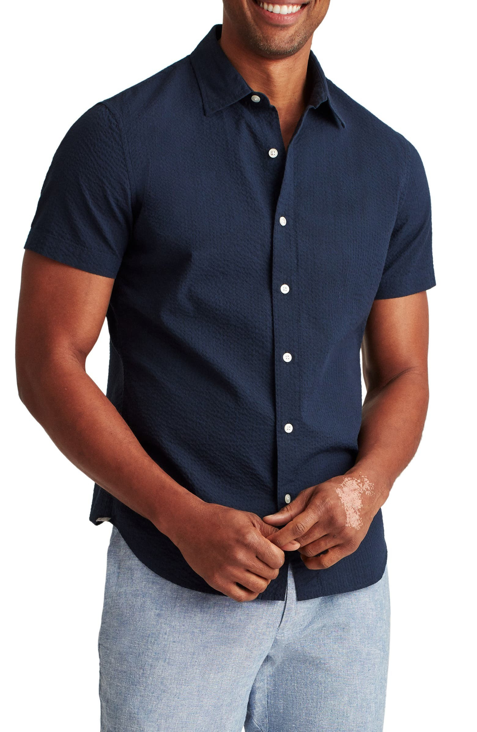 Riviera Slim Fit Short Sleeve Button-Up Shirt | Nordstrom | Nordstrom